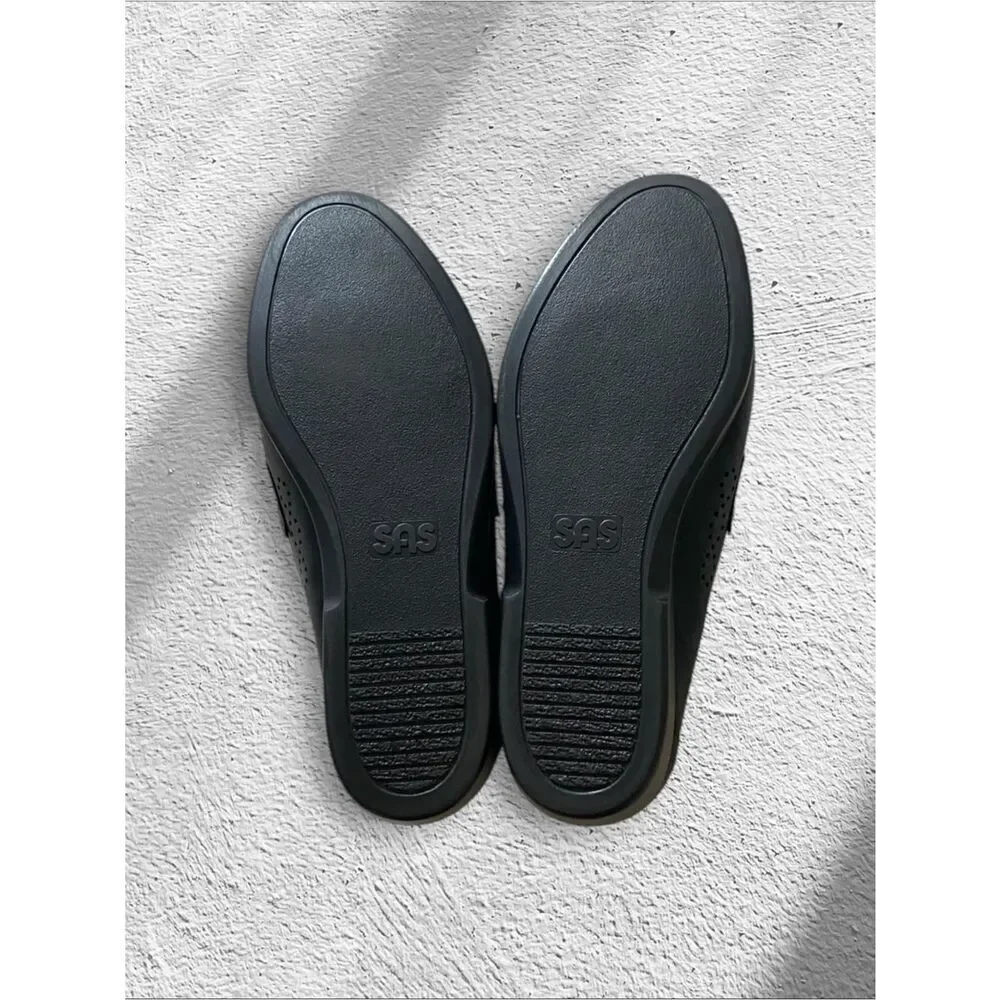SAS Loafers NEW Ace Slip On Comfort Penny Handsewn Leather Black Size 9.5 W
